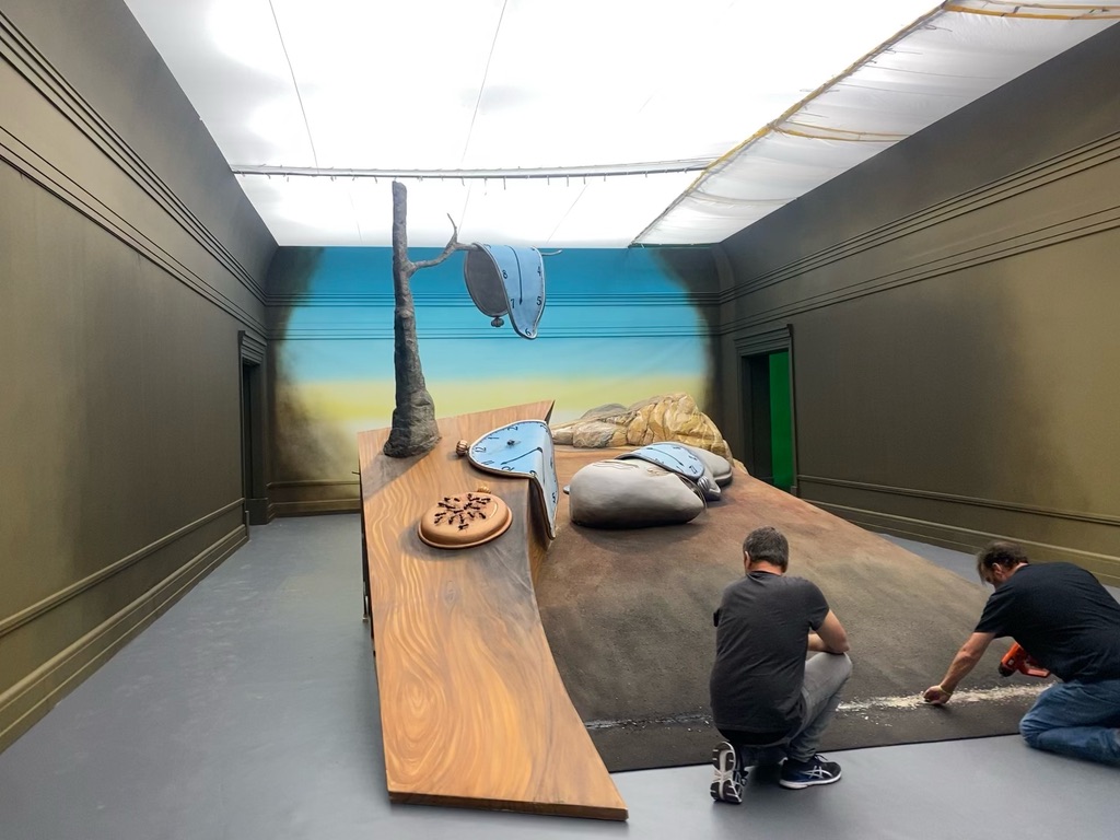 Behind the scenes: building the Surrealist set