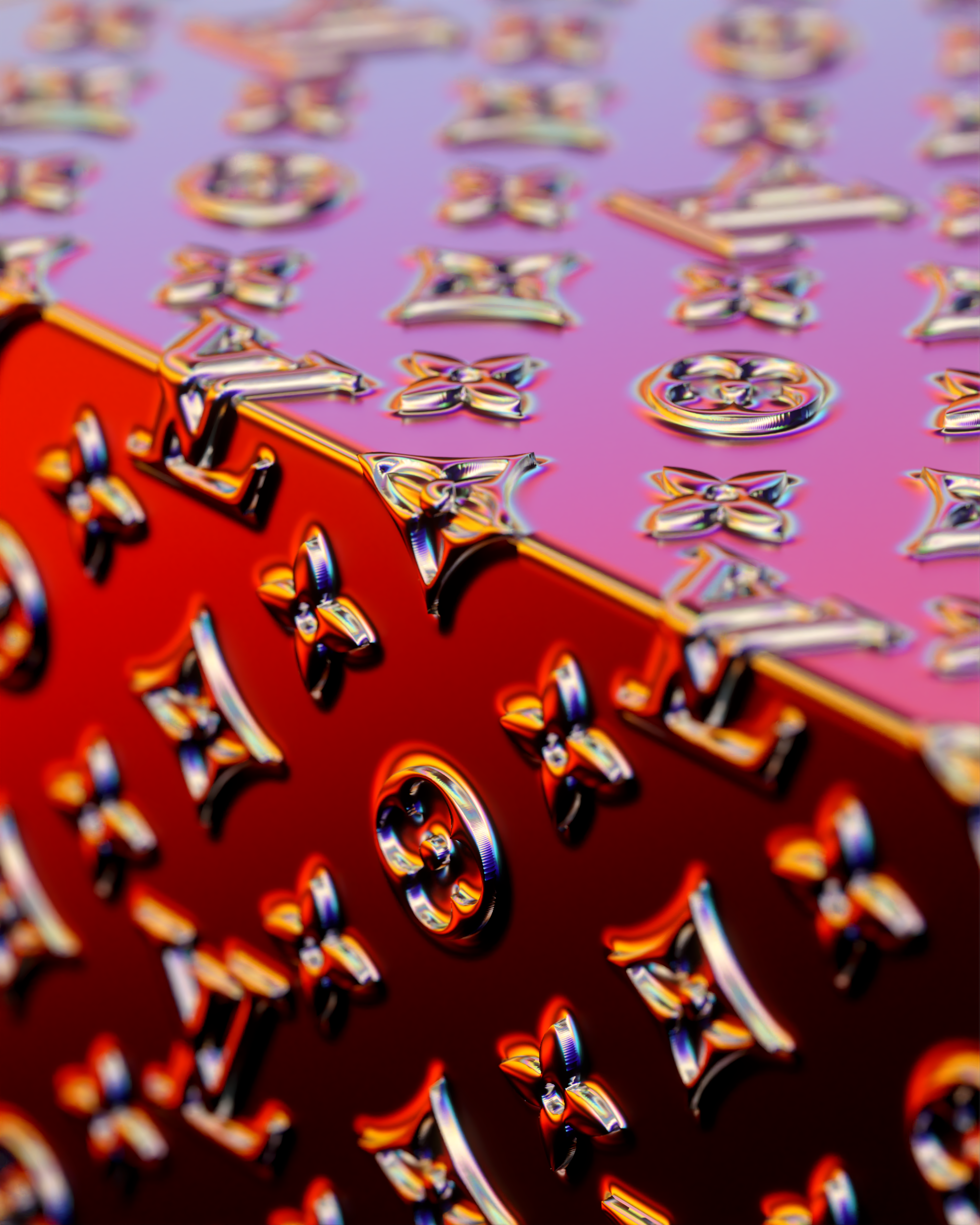 Macro in red and violet