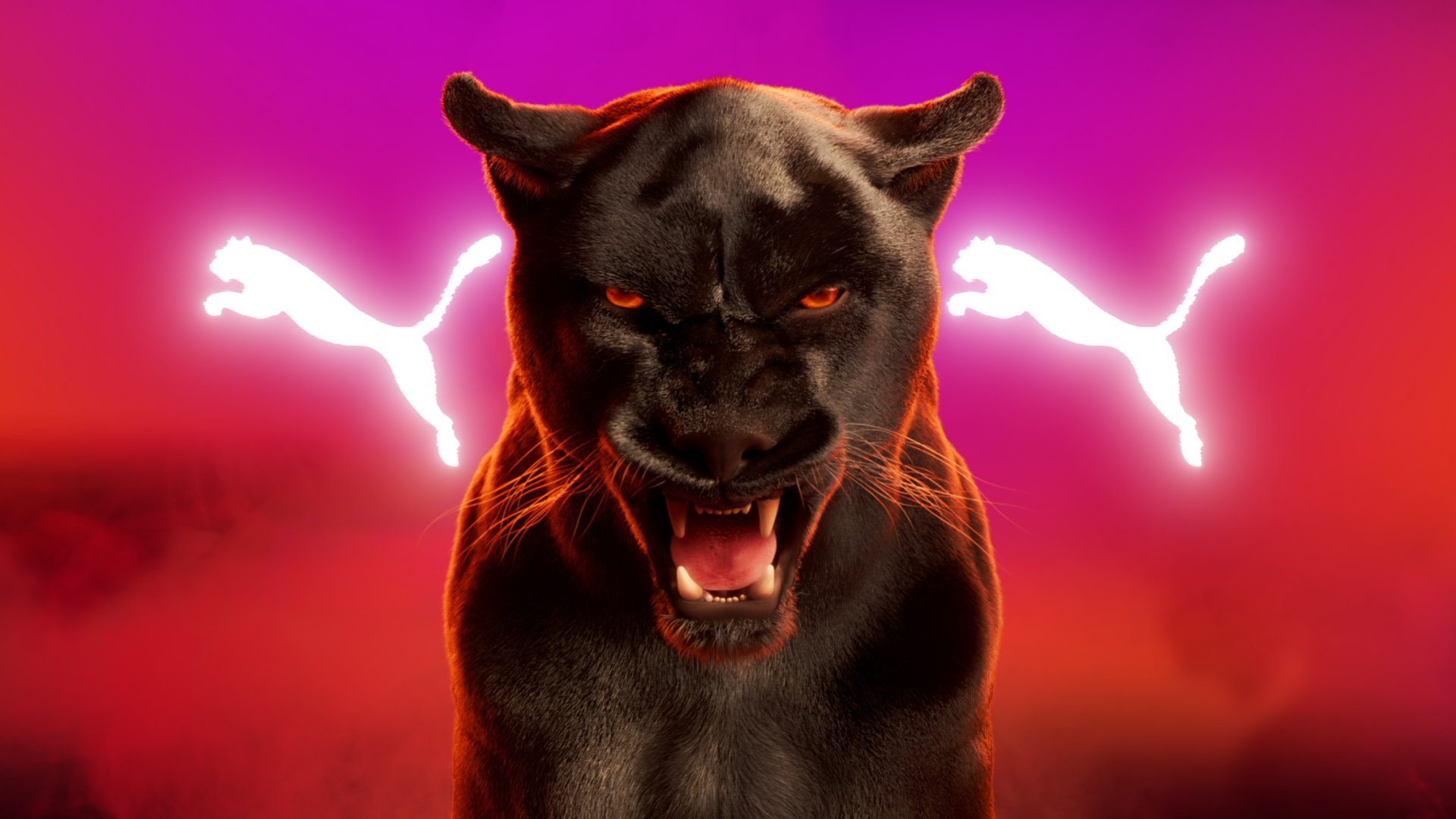 Panther in red fog, Sphere styleframe